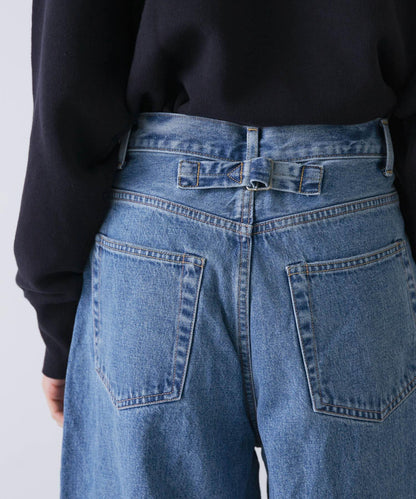 YLEVE DENIM 高腰 闊腿 牛仔褲