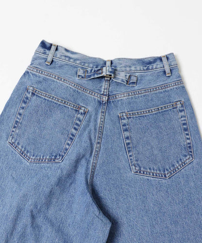 YLEVE DENIM 高腰 闊腿 牛仔褲