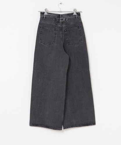 YLEVE DENIM 高腰 闊腿 牛仔褲