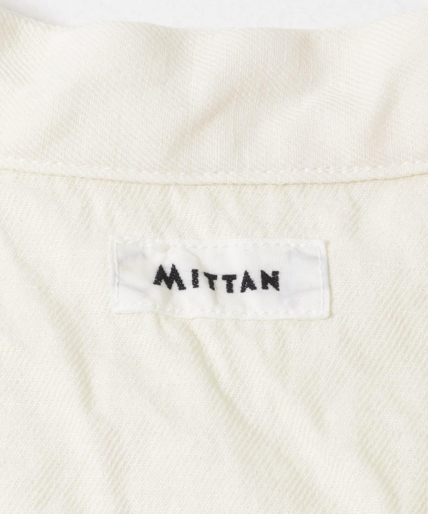 MITTAN 和紙大麻面料襯衫