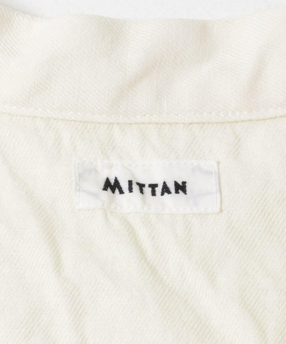 MITTAN 和紙大麻面料襯衫
