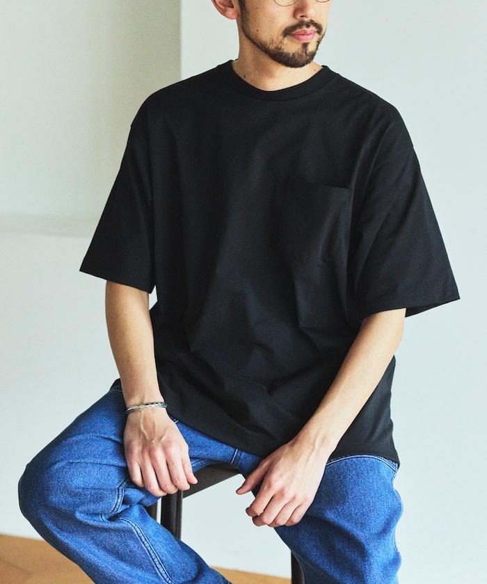 《AIR》DRY HIGH TECHYARN 7.7盎司 寬鬆廓形 圓領胸袋 吸水速幹遮熱 T恤
