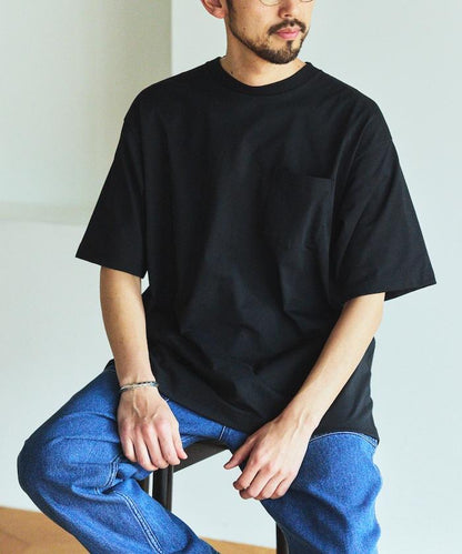 《AIR》DRY HIGH TECHYARN 7.7盎司 寬鬆廓形 圓領胸袋 吸水速幹遮熱 T恤
