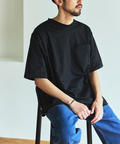 《AIR》DRY HIGH TECHYARN 7.7盎司 寬鬆廓形 圓領胸袋 吸水速幹遮熱 T恤