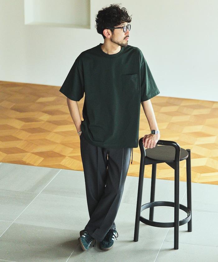 《AIR》DRY HIGH TECHYARN 7.7盎司 寬鬆廓形 圓領胸袋 吸水速幹遮熱 T恤