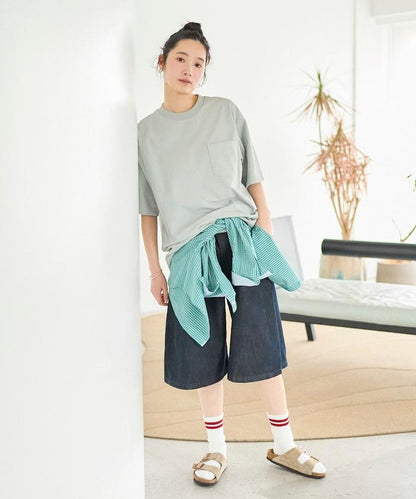 《AIR》DRY HIGH TECHYARN 7.7盎司 寬鬆廓形 圓領胸袋 吸水速幹遮熱 T恤