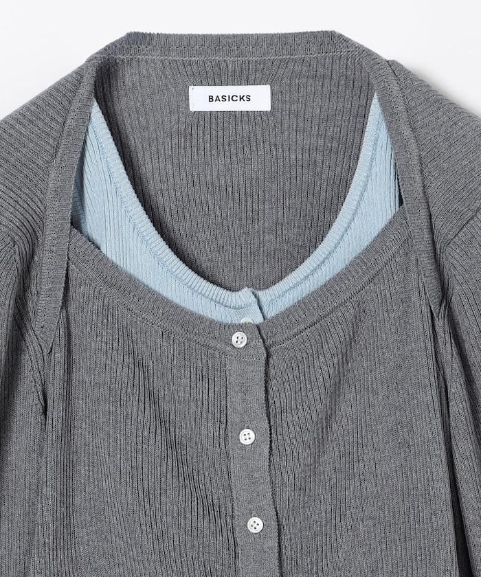 Layerd Rib Knit 羅紋針織上衣 a-KN02