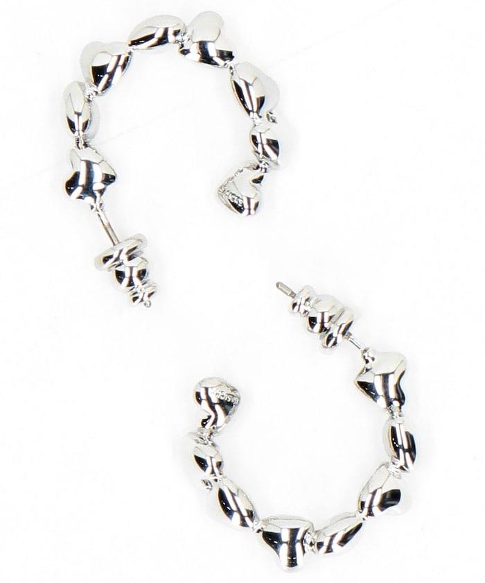 心形垂墜設計 耳環 Heart Dropped Earrings a-AC23