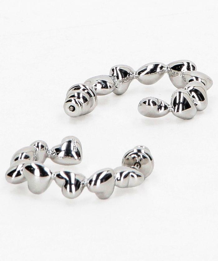 心形垂墜設計 耳環 Heart Dropped Earrings a-AC23