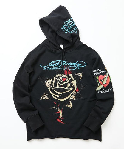 ED HARDY ROSE R-STONE HOODIE 連帽衛衣