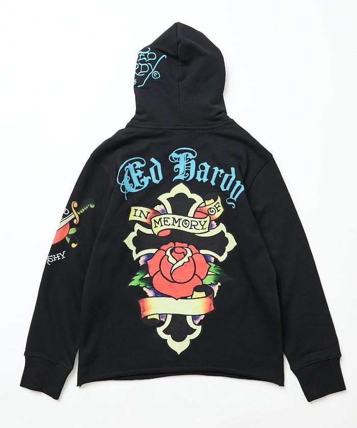 ED HARDY ROSE R-STONE HOODIE 連帽衛衣