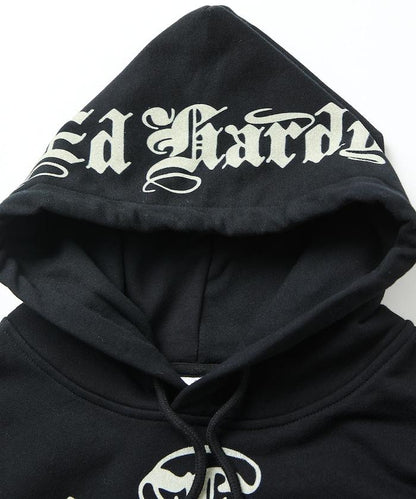 ED HARDY HEART R- STONE HOODIE 直筒設計 連帽衛衣