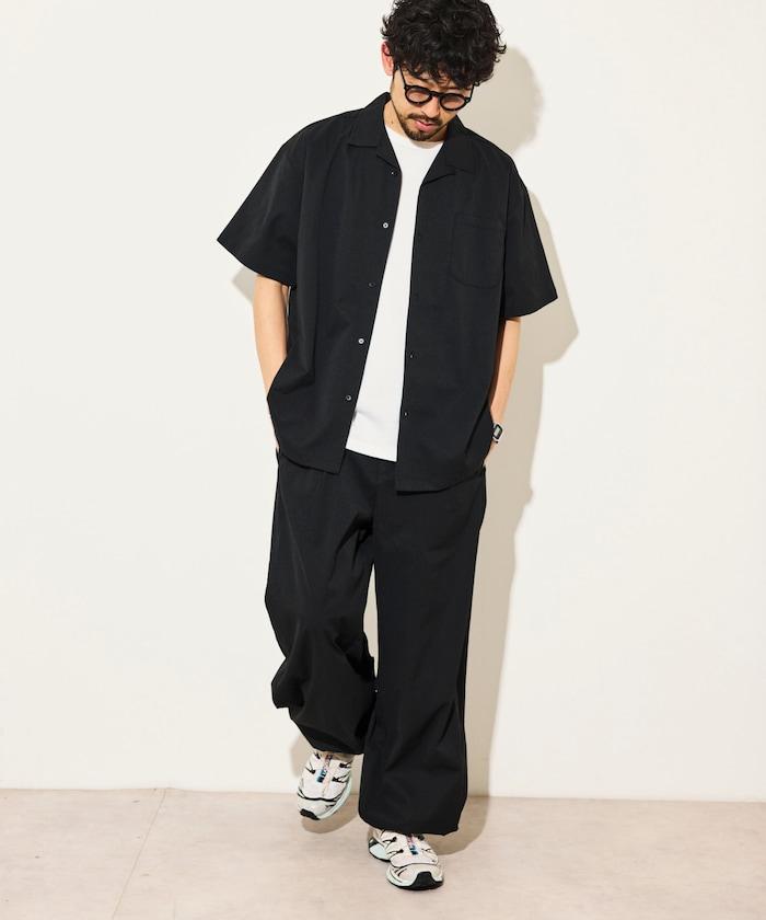 乾爽功能 寬鬆版型 短袖襯衫（可成套搭配）