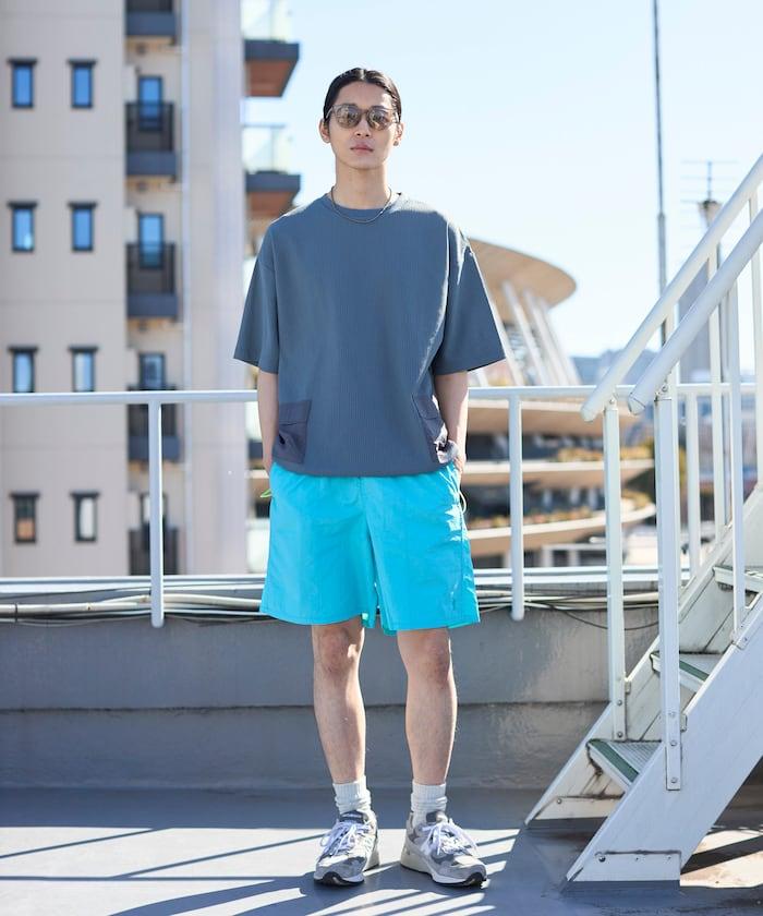 中長款 闊腿 尼龍 短褲