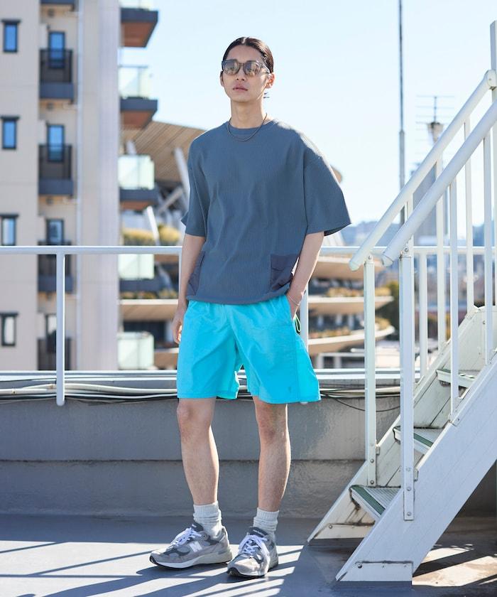 中長款 闊腿 尼龍 短褲