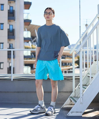 中長款 闊腿 尼龍 短褲