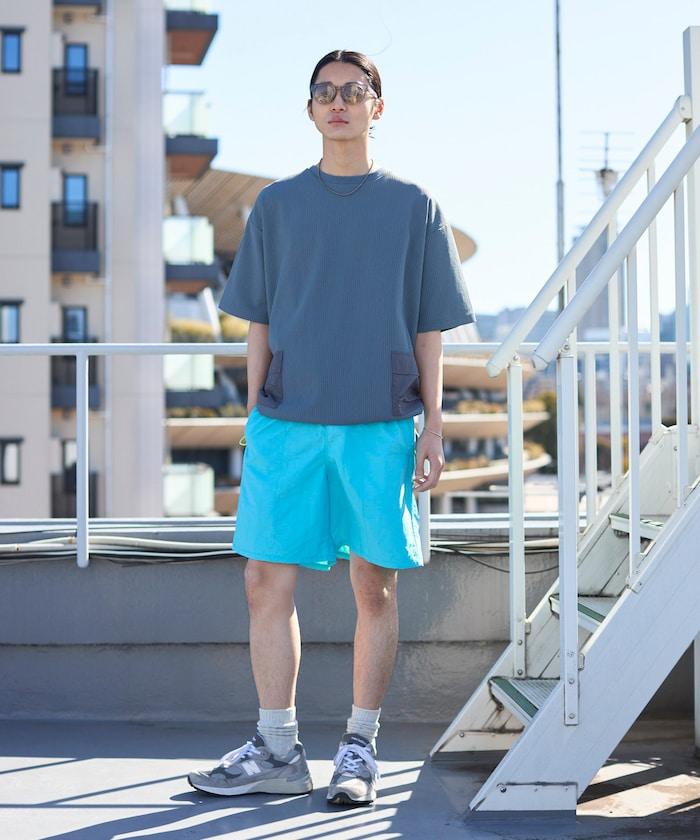 中長款 闊腿 尼龍 短褲