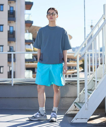 中長款 闊腿 尼龍 短褲
