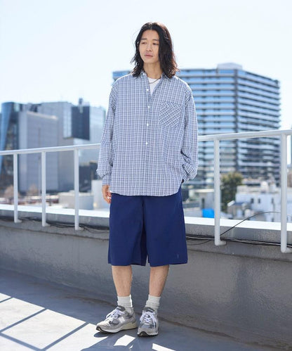 尼龍 七分寬鬆設計 休閒短褲