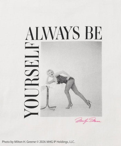 マリリンモンロー 單色照片印花 短袖 T恤