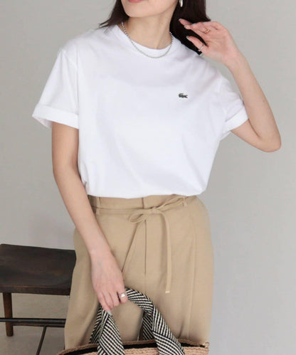 LACOSTE 軟觸感小標T恤