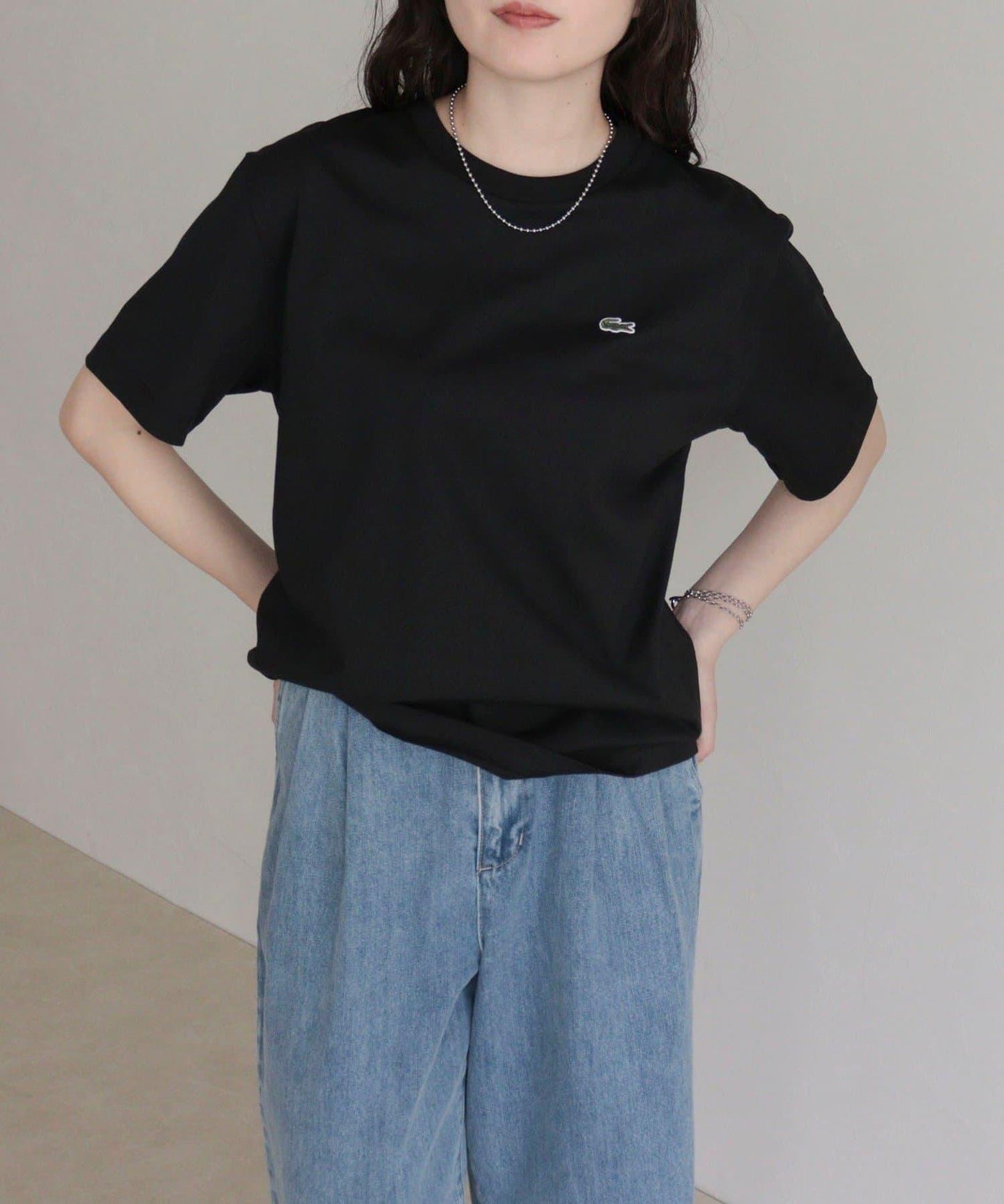 LACOSTE 軟觸感小標T恤