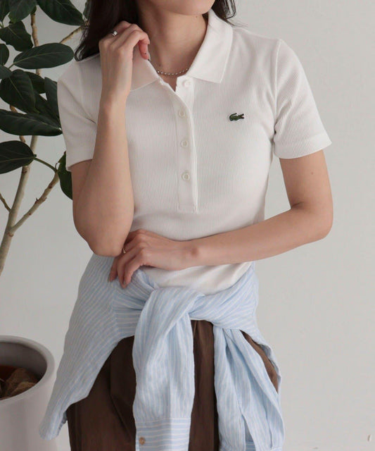 LACOSTE 單點羅紋POLO衫