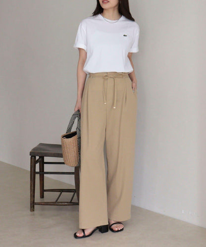 LACOSTE 軟觸感小標T恤