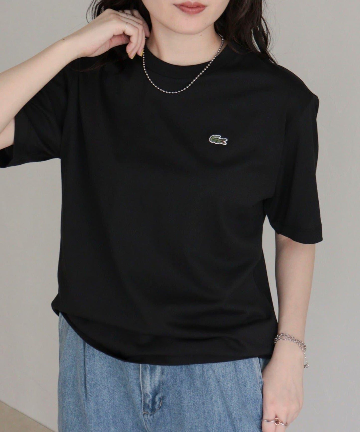 LACOSTE 軟觸感小標T恤