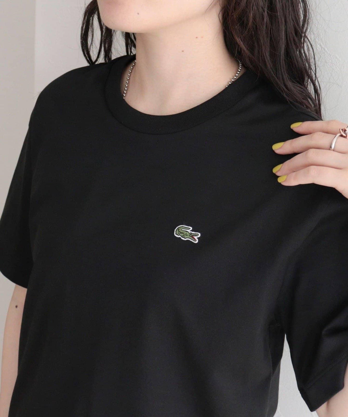 LACOSTE 軟觸感小標T恤