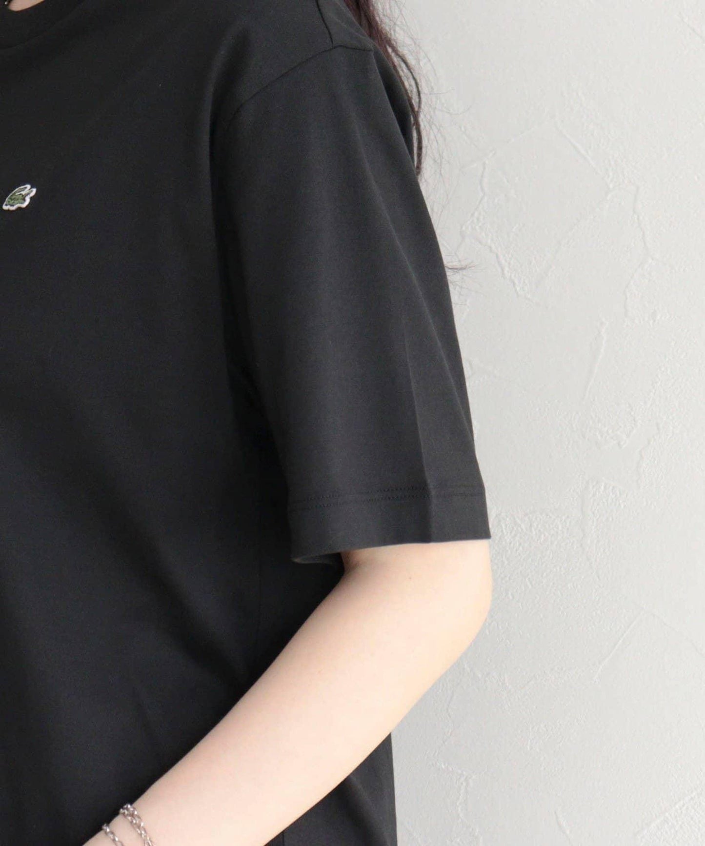 LACOSTE 軟觸感小標T恤