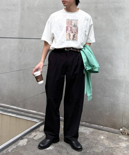 男女同款 涼感泡泡紗 錐形褲