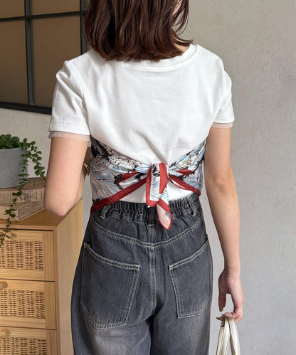 混合圖案 70cm 圍巾