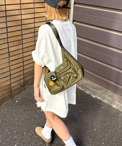 UNISEX 多口袋 單肩包