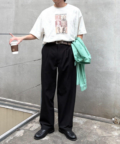男女同款 涼感泡泡紗 錐形褲