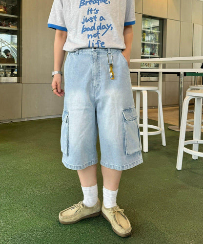【UNISEX】牛仔半身工裝褲