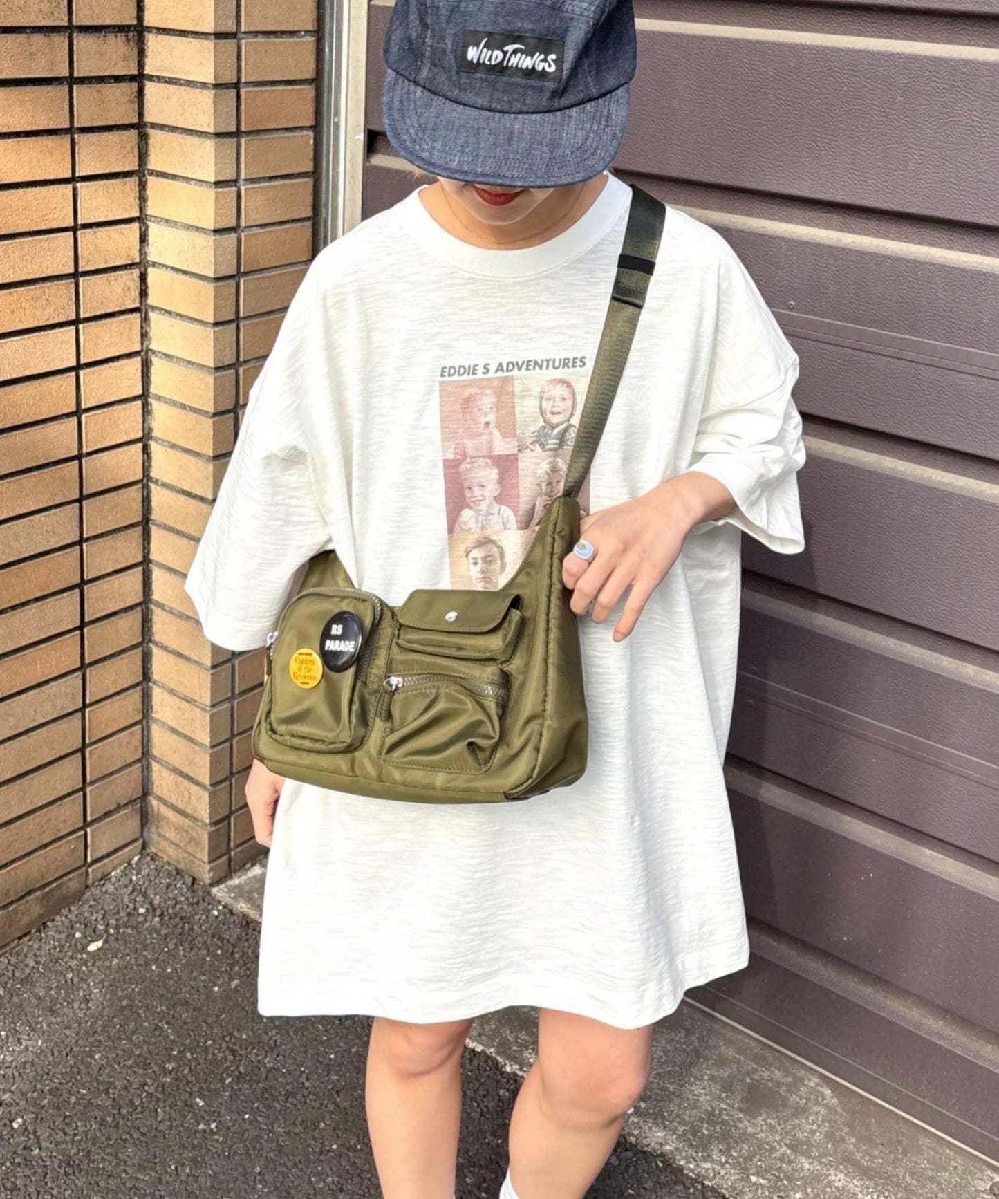 UNISEX 多口袋 單肩包