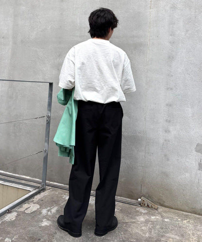 男女同款 涼感泡泡紗 錐形褲