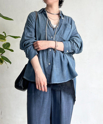 透視 DENIM 襯衫