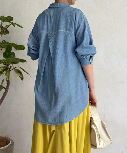 透視 DENIM 襯衫