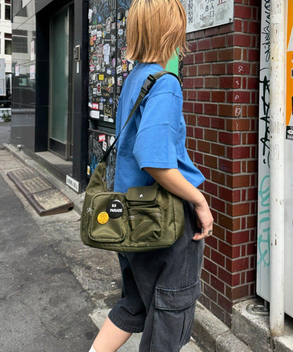 UNISEX 多口袋 單肩包
