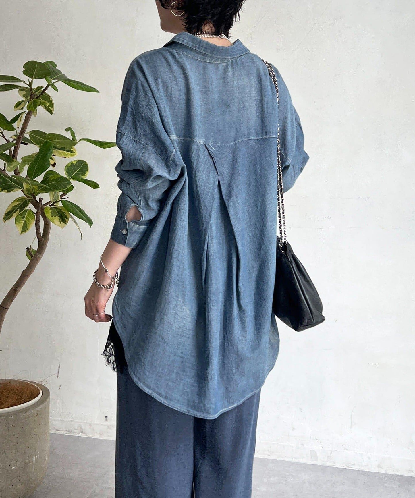 透視 DENIM 襯衫