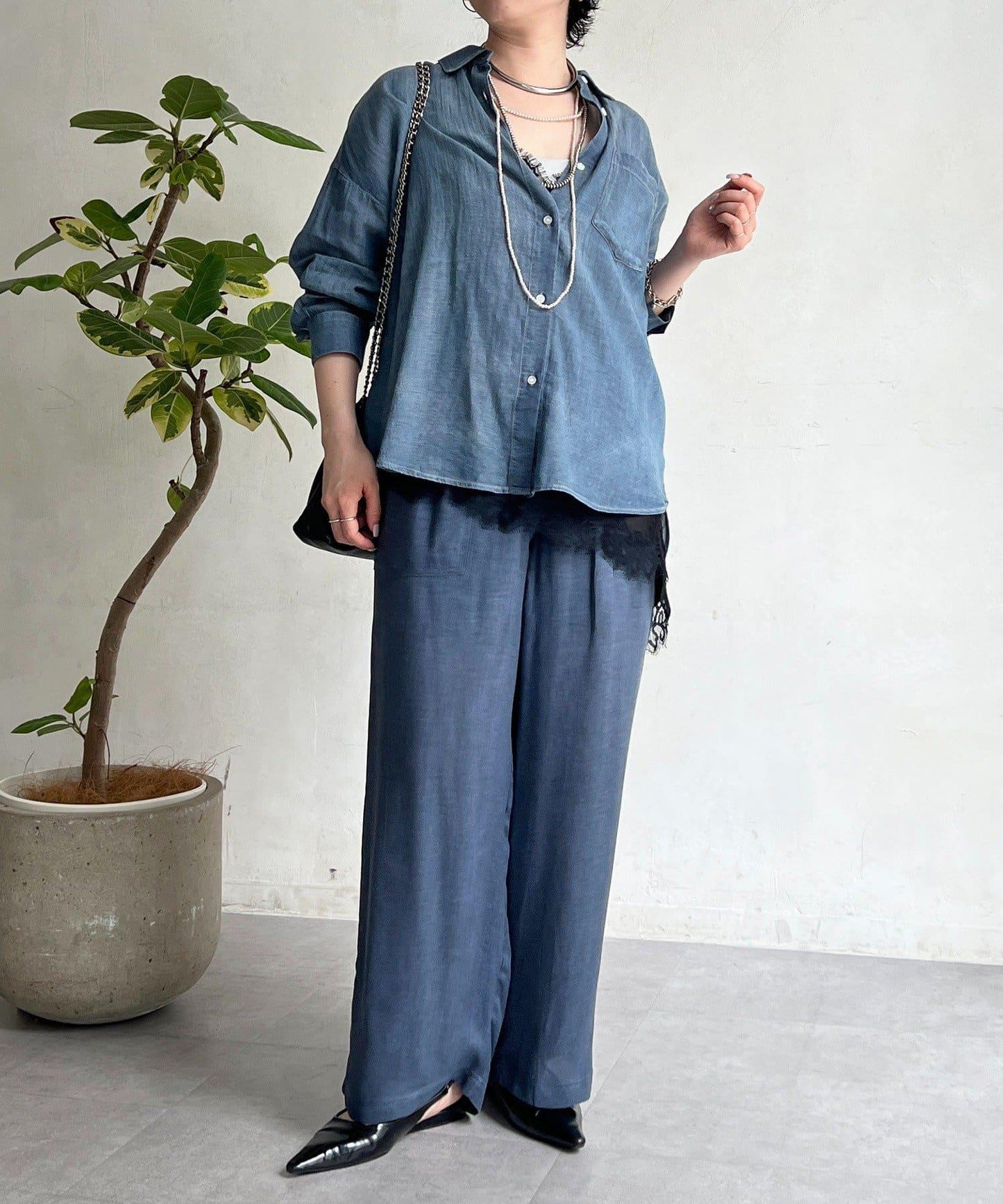 透視 DENIM 襯衫