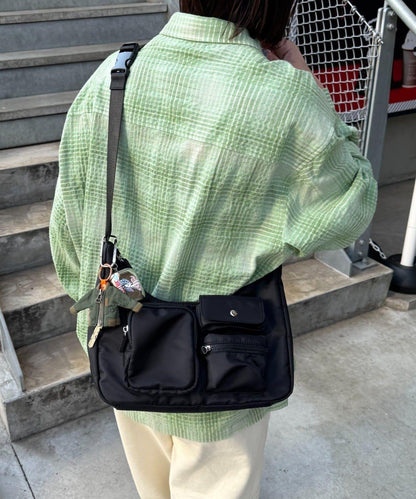 UNISEX 多口袋 單肩包