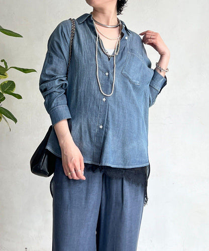 透視 DENIM 襯衫