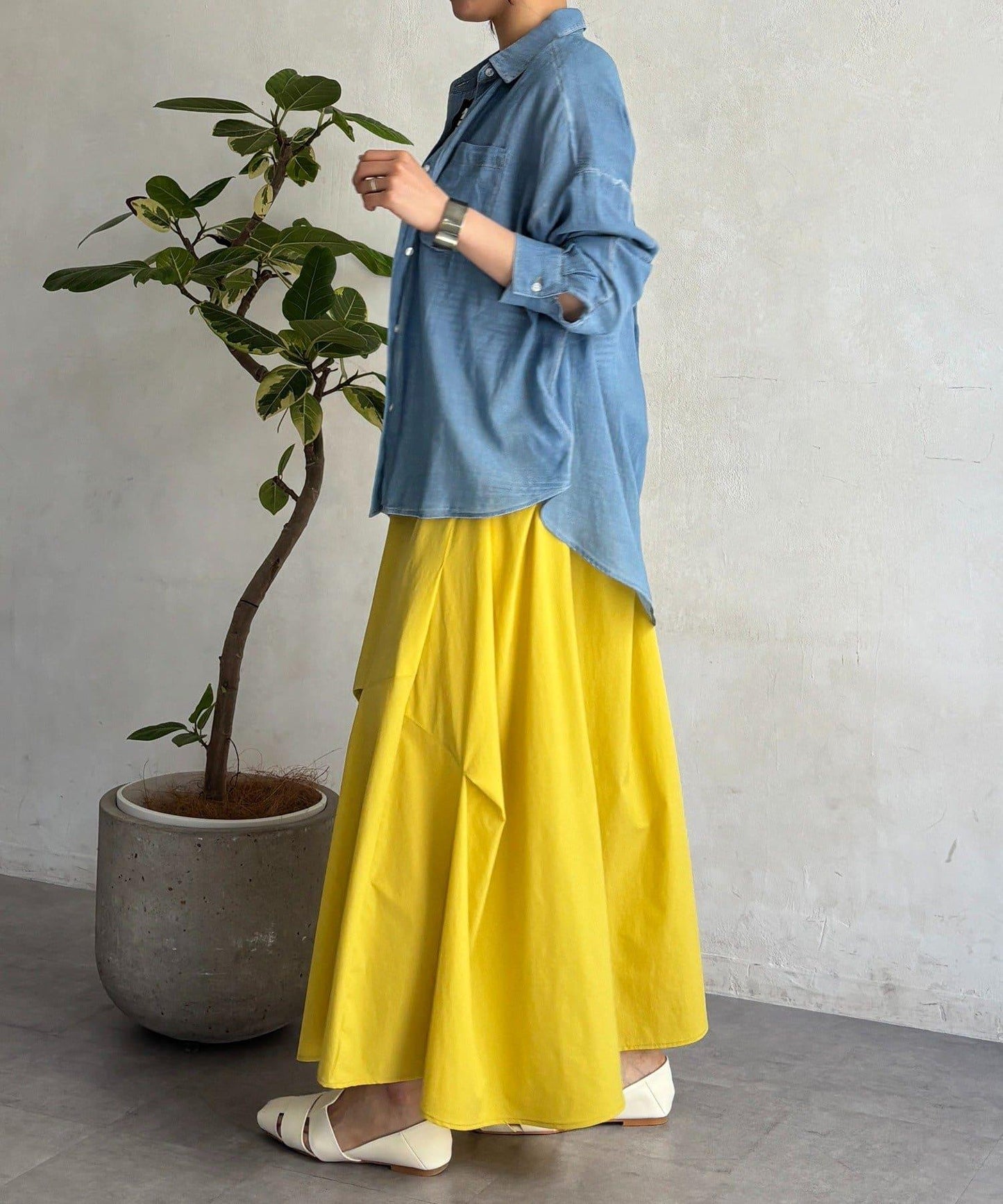 透視 DENIM 襯衫