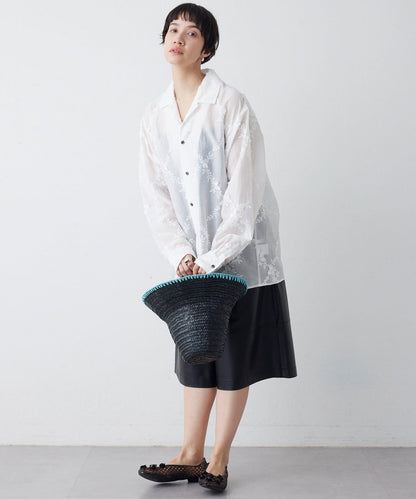 Caterina Bertini 聯名縫線藤編包