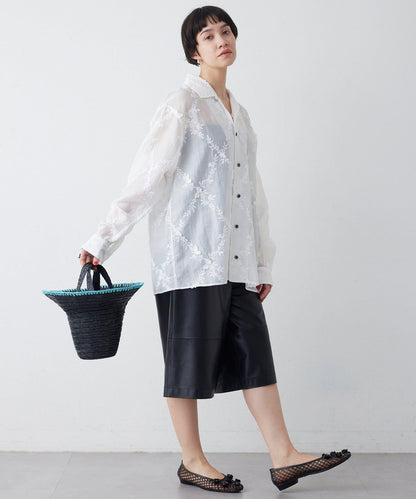 Caterina Bertini 聯名縫線藤編包