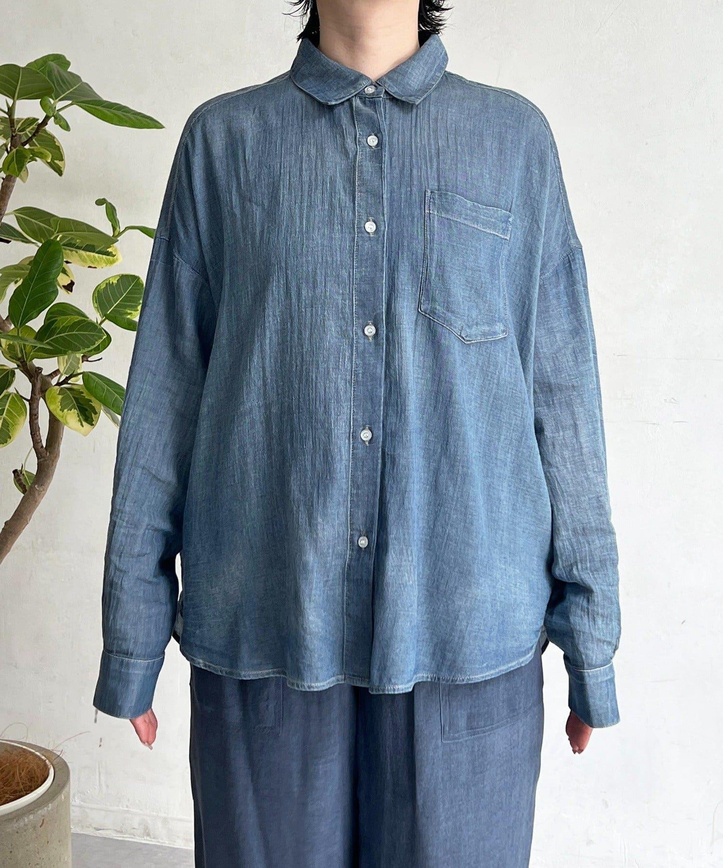 透視 DENIM 襯衫