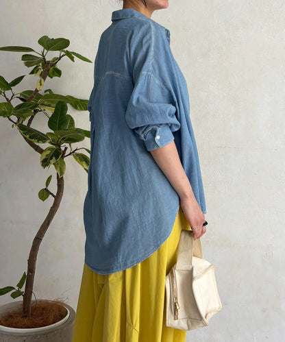 透視 DENIM 襯衫